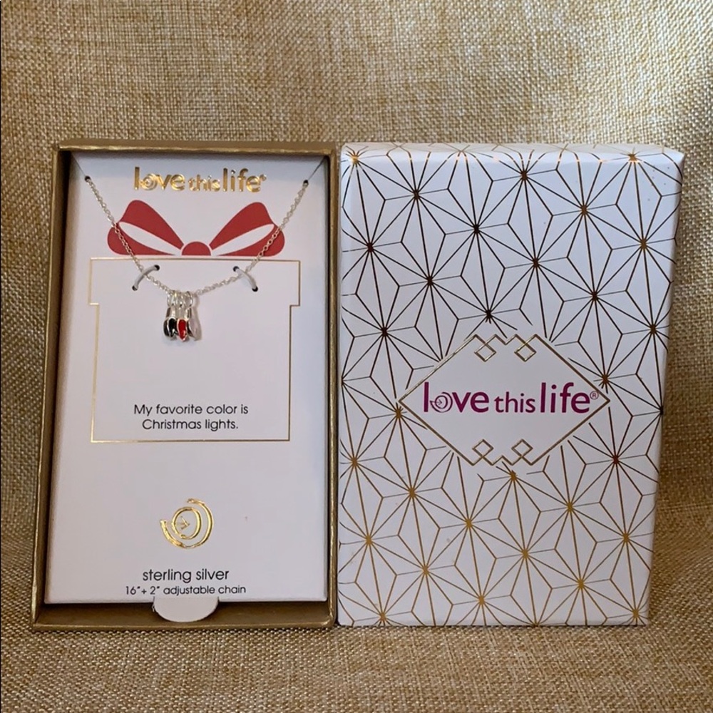 NWT sterling Love this life necklace